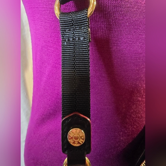 MZ Wallace Black Shoulder Bag with Gold Accents - Picture 7 of 13